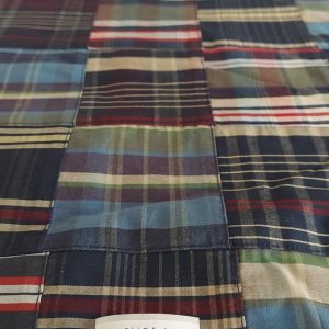 Patchwork Madras fabric for ivy style clothing, preppy menswear, classic children's clothing, dog bandanas & handmade bowties.