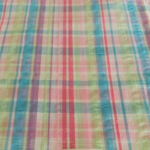 Seersucker Madras Fabric / Seersucker Plaid for preppy kids clothing, plaid bowties, dog bandanas, retro, pinup & vintage sewing.
