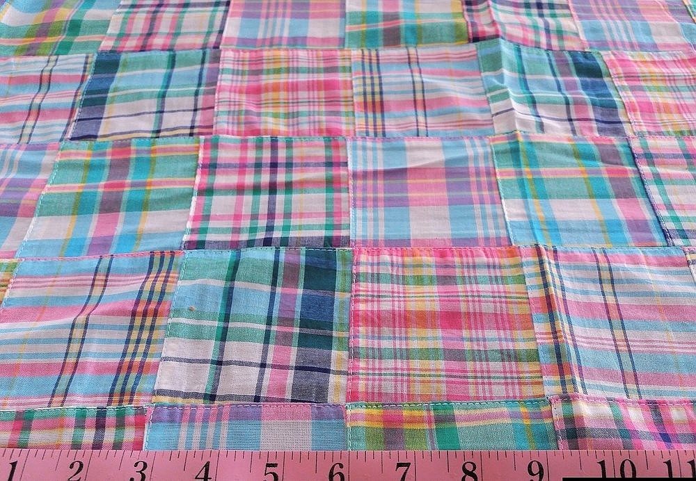 Verwachten Respect Dominant Patchwork Madras or patchwork plaid fabric for preppy children's clothing