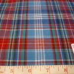 Madras Fabric - plaids of blue, red, green, black and white