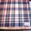 Madras preppy fabric in colors of royal blue, red, white and green, for preppy clothing like preppy madras shirts, preppy shorts