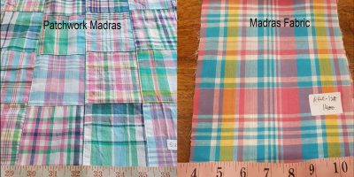 Madras plaid & Patchwork madras fabric