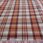 Madras fabric - plaid madras made of Indian cotton yarns of different colors suitable for menswear and children's apparel.