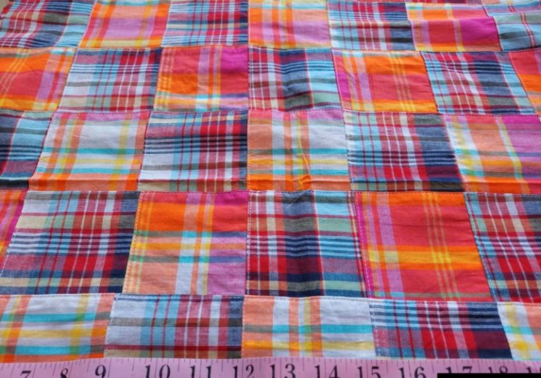 Patchwork Madras Fabric for menswear & children's apparel