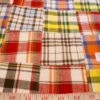 Patchwork Plaid Fabric for sewing preppy clothing, preppy craft projects, preppy accessories, ideal for handmade clothing and dog jackets & dog bandanas.