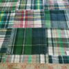 Patchwork Madras Fabric made of various Indian cotton madras plaids sewn together, suitable for preppy shirts, shorts
