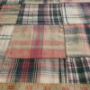 Patchwork Madras or patchwork plaid Fabric made for ties, bowties, belts & handmade goods.