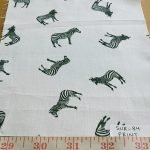 Zebras - Animal theme print fabric with zebras for children's apparel