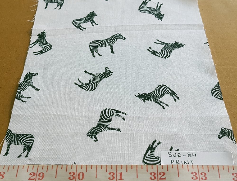 Zebras - Animal theme print fabric with zebras for children's apparel