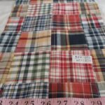 Patchwork Madras, or patchwork plaid fabric for preppy menswear, dresses, classic children's clothing & etsy handmade clothing.