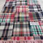 Patchwork Madras, or patchwork plaid fabric for preppy menswear, dresses, classic children's clothing & etsy handmade clothing.