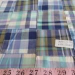 Patchwork Madras or patchwork plaid - a preppy fabric made of plaid fabric of various colors, for preppy children's & men's clothing.