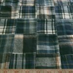 Patchwork Twill Madras Fabric for sewing preppy clothing, preppy craft projects, preppy accessories, handmade clothing, madras bedding or children's decor.