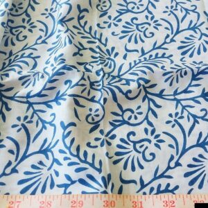 Vegetable dyed - Natural dyed & printed organic cotton fabric