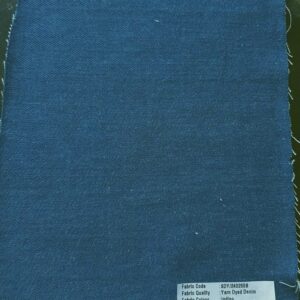 Vegetable Natural Dyed Organic Cotton Denim Fabric in Indigo blue, ideal for organic clothing, denim shirts, denimm shorts, denim skirts & denim jackets