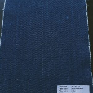 Vegetable Natural Dyed Organic Cotton Denim Fabric dyed from Indigo plant colors, ideal for denim jeans, denim skirts, denim jackets and boys clothing