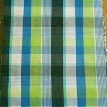Madras Plaid Fabric made of cotton yarns woven in a plaid pattern, for men's shirts, jackets, ties, bowties and plaid clothing. Also known as check fabrics.