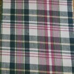 Madras Plaid Fabric made of cotton yarns woven in a plaid pattern, for men's shirts, jackets, ties, bowties and plaid clothing. Also known as check fabrics.