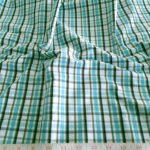 Plaid Fabric or Madras Plaid fabric, used for men's shirts, vintage clothing, children's classic clothing, bowties and ties.