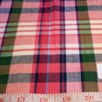 Preppy Plaid Fabric - Fabric made of cotton, woven in a plain weave for preppy clothing, preppy sewing and crafts and perfect for handmade things.