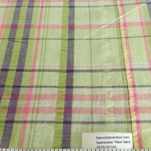 Seersucker Check Fabric for classic children's clothing, dog bandanas & gingham bows, bowties, plaid skirts & vintage dresses.