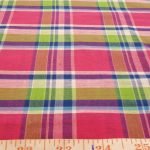 Preppy Plaid Fabric - Fabric made of cotton, woven in a plain weave for preppy clothing, preppy sewing and crafts and perfect for handmade things.