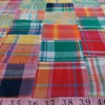 Patchwork Madras, or patchwork plaid fabric for preppy menswear, dresses, classic children's clothing & etsy handmade clothing.