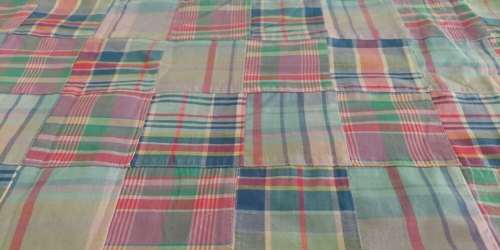Patchwork Madras - patchwork plaid fabric