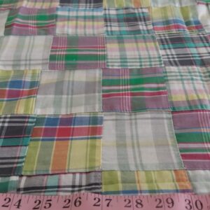 Patchwork madras fabric got preppy menswear and new england style clothing.