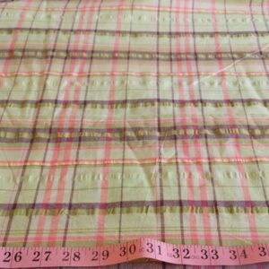 Seersucker Madras Fabric for preppy clothing, seersucker ties & bowties, classic children's clothing and vintage menswear.