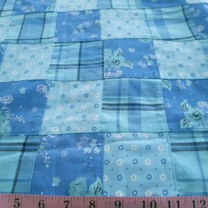 Patchwork Printed Fabric in preppy prints, sewn into patchworks, for children's clothing, women's dresses, patchwork shorts, and preppy pet clothing.