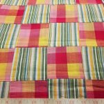 Patchwork Plaid Fabric for sewing preppy clothing, preppy craft projects, preppy accessories, handmade clothing, madras bedding or children's decor.