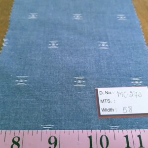 Chambray Fabric in cotton with a denim look, for summer chambray shirts, chambray shorts, ties, bowties, and chambray dresses.