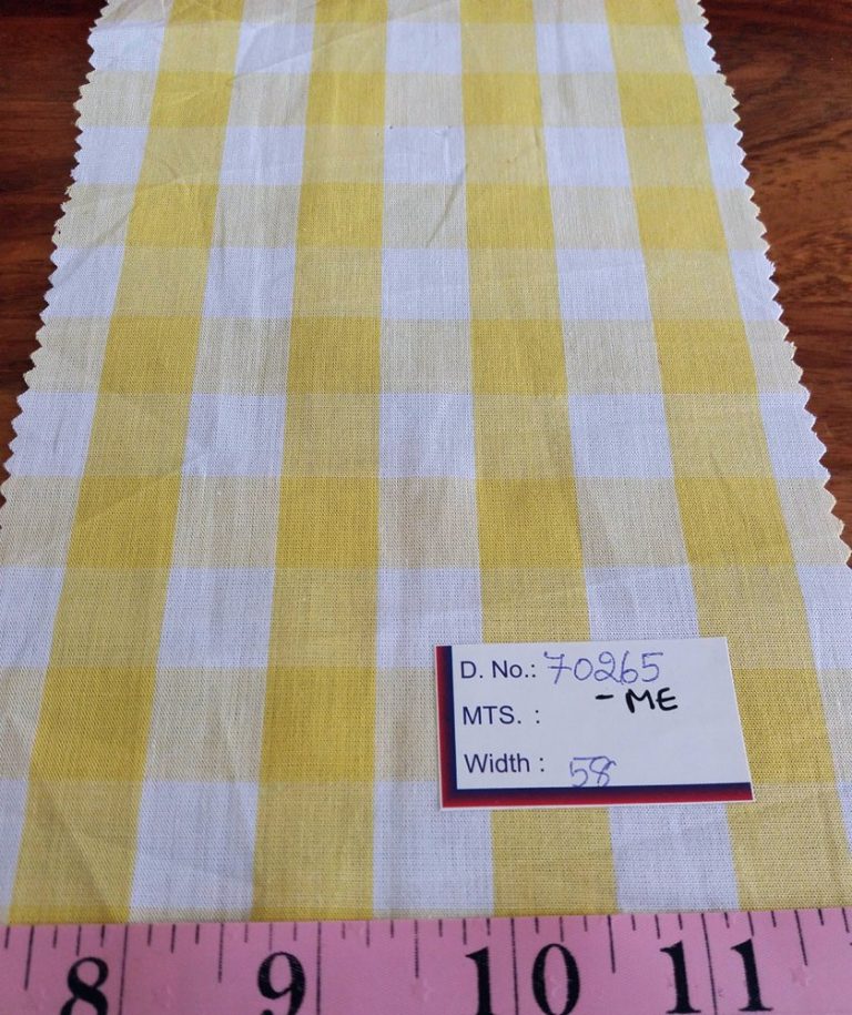 yellow Gingham Fabric or gingham is a fabric with squares of equal sizes