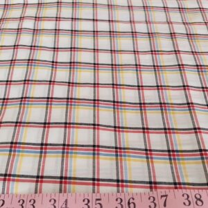 Tattersall Plaid or Tattersall Check Fabric for men's shirts, boy's clothing, classic children's clothing, and southern clothing.