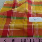 Plaid Fabric or Madras Plaid fabric, used for men's shirts, vintage clothing, children's classic clothing, bowties and ties.