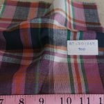 Plaid Fabric or Madras Plaid fabric, used for men's shirts, vintage clothing, children's classic clothing, bowties and ties.