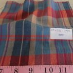 Plaid Fabric or Madras Plaid fabric, used for men's shirts, vintage clothing, children's classic clothing, bowties and ties.
