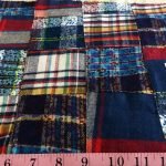 Flannel Patchwork fabric in plaid and prints, for flannel dresses, skirts, flannel shirts and jackets and flannel pet clothing.