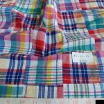 Patchwork Madras Fabric - plaid madras squares sewn together, for girl's clothing, smocked clothing, monogrammed apparel, handmade handbags and headbands