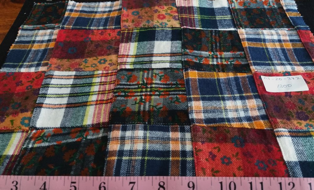 ironie hoogte Wirwar Flannel patchwork plaid fabric for outdoor clothing and vintage menswear.