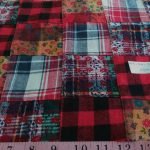 Flannel patchwork plaid fabric, with prints and plaid, for men's shirts, outdoor clothing, Fall clothing and vintage menswear.