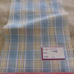 Plaid Fabric or Madras Plaid fabric, used for men's shirts, vintage clothing, children's classic clothing, bowties and ties.