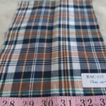 Madras Plaid Fabric or madras cloth, woven in a plaid pattern, for shirts, jackets, ties and bowties, dog bandanas & bows.
