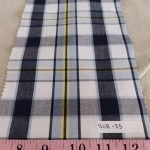Plaid Fabric or Madras Plaid fabric, used for men's shirts, vintage clothing, children's classic clothing, bowties and ties.