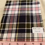 Plaid Fabric or check fabric, made of cotton woven in a plaid pattern, for madras shirts, madras jackets, ties, bowties & pet clothing.