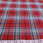 Plaid Fabric or check fabric for men's shirts, classic children's clothing, vintage menswear, plaid dresses, ties and bowties.