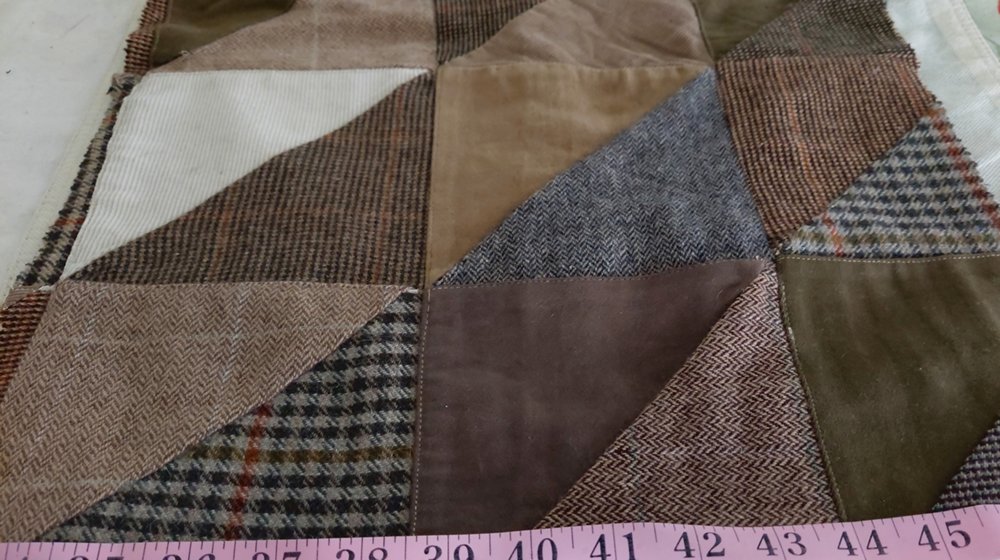 Patchwork Corduroy Tweed Suede Winter Fabric