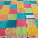 Patchwork Fabric with solid color patches, for classic children's clothing, handmade kids clothing, etsy makers, for kid's sewing projects and crafts.