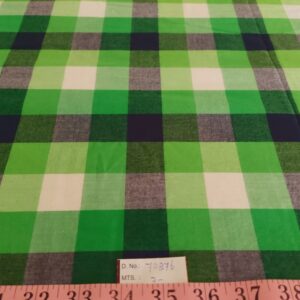 Tattersall Buffalo Plaid Fabric made of cotton, woven in a plain weave for preppy clothing, preppy sewing and crafts and perfect for handmade things.